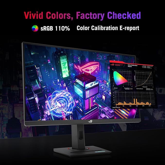 ASUS ROG Strix 25” (24.5” viewable) Esports Gaming Monitor (XG259QNS) - Full HD 380Hz 0.3ms Fast IPS Extreme Low Motion Blur Sync FreeSync Premium DisplayWidget Ergonomic 3 yr Warranty