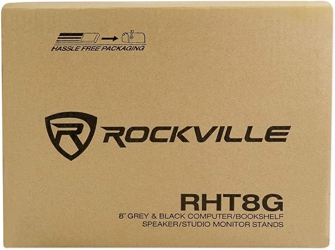 Pair Rockville RHT8G Computer/Bookshelf Desktop Speaker/Studio Monitor Stands
