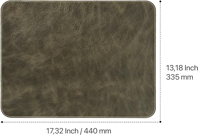 Londo Top Grain Leather Mouse Pad – Desk Mat for Keyboard and Mouse Large Leather Office Desk Pad