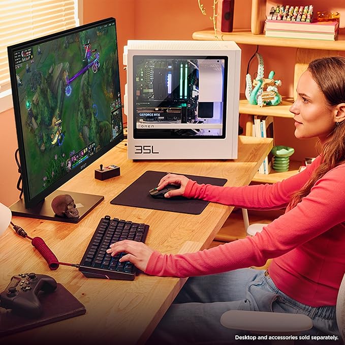 HP OMEN 24.5 inch FHD 360Hz Gaming Monitor FHD Display (1920 x 1080) IPS Panel Technology VESA DisplayHDR 400 1ms GtG (with Overdrive) NVIDIA G-SYNC Compatible Black OMEN 25 (2025)