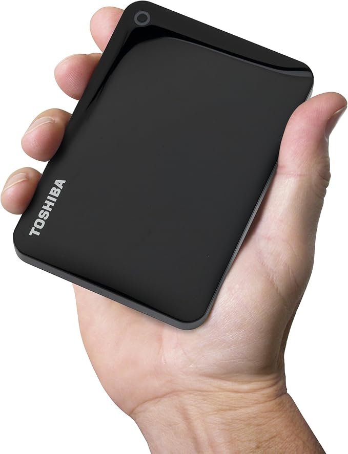 Toshiba Canvio Connect II 1TB Portable Hard Drive Black (HDTC810XK3A1)