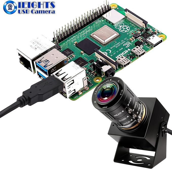 12mp USB Camera Variable Focus Webcam for Computer 1080P 120fps Manual Zoom Lightburn Camera High Speed 3.6-10mm 3X Zoom USB2.0 PC Cam Varifocal USB Security Webcamera for Video Conference