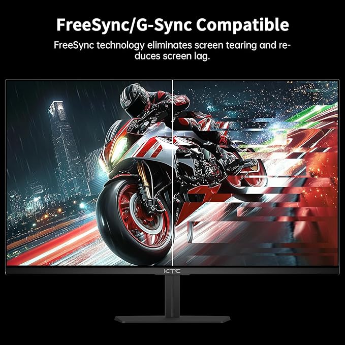 KTC 24.5 Inch 400Hz Gaming Monitor FHD 1080P 240Hz Computer Monitor Fast IPS FreeSync/G-Sync Compatible HDR400 DisplayPort x2 HDMI x2 VESA Tilt AdjustableH25X7