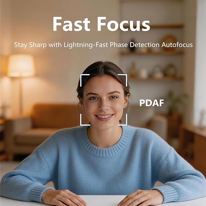4K Webcam for PC Ultra HD Web Camera with Microphone PDAF AutofocusPrivacy CoverUSB A &amp USB C Adapter Plug &amp PlayIdeal for Business Meetings&ampLive Streaming