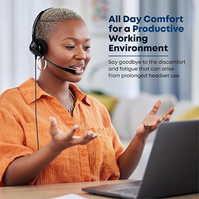 TruVoice Voicepro 20 Headset and Webcam Bundle (Includes Double Ear USB Headset and 1080P Webcam) All-in-One Combination