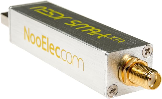 NooElec NESDR Smart XTR SDR - Premium RTL-SDR w/Extended Tuning Range Aluminum Enclosure 0.5PPM TCXO SMA Input. RTL2832U &amp E4000-Based Software Defined Radio