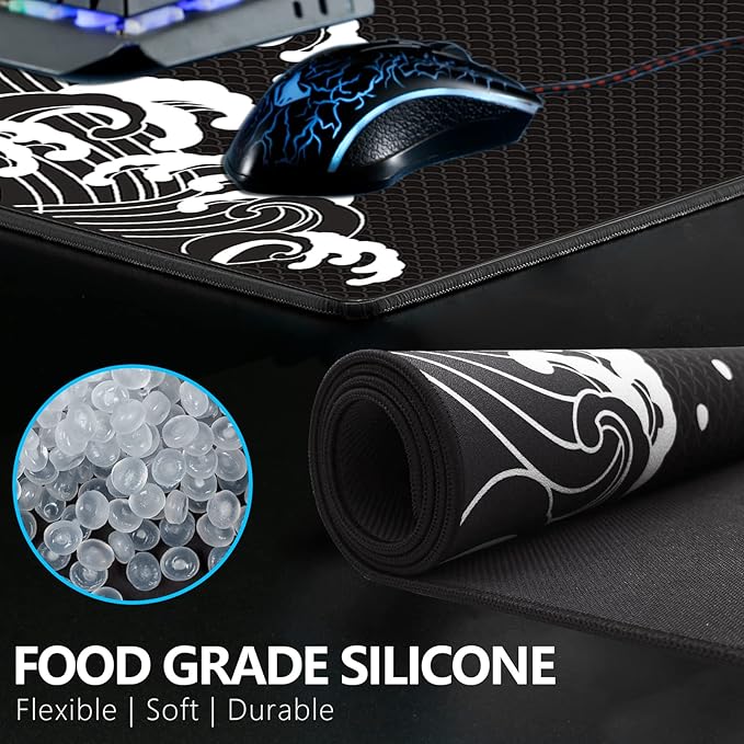 X-Raypad Aqua Control Plus Wave Gaming Mouse Pad Ultra-High Precision Mouse Pad with Perfect Speed and Control Capability Consistent X and Y Glide Designed for Fps Players with Low DPI Requirements