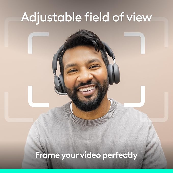 Logitech Brio 4K Webcam Video Calling Noise-Cancelling mic HD Auto Light Correction Wide Field of View Windows Hello Works with Microsoft Teams Zoom Google Meet PC/Mac/Laptop/MacBook/Tablet