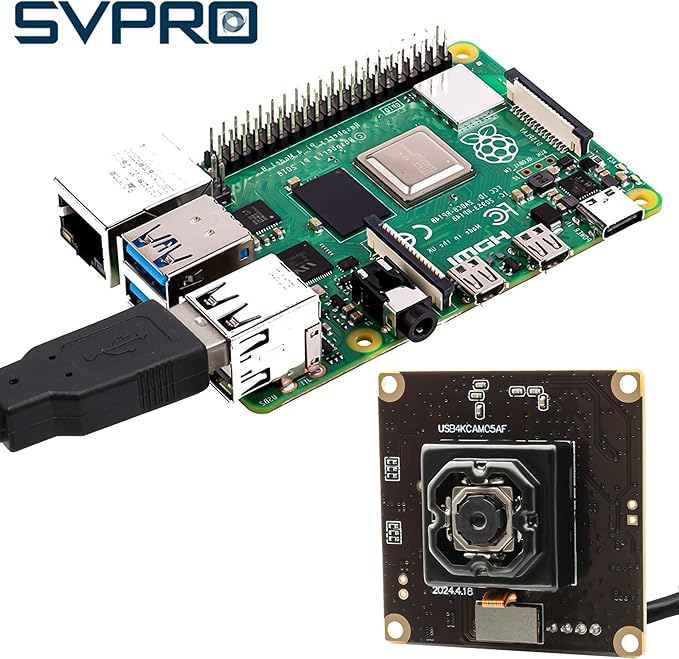 SVPRO 4K Autofocus USB Camera Module with in-Body Image Stabilization IBIS Camera Anti Shake Camera Board UVC Lightburn Camera3D Printer USB Plug in Camera for Computer Vision Industrial Camera