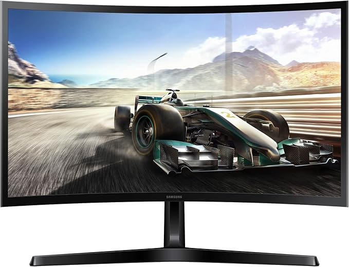Samsung 24 Essential S3 (S36GD) Series FHD 1800R Curved Computer Monitor 100Hz Game Mode Advanced Eye Comfort HDMI and D-sub Ports LS24D366GANXZA