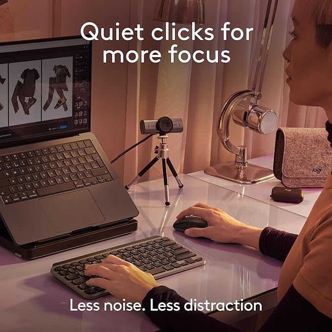 Logitech MX Anywhere 3S for Mac Compact Wireless Bluetooth Mouse 8K DPI Any-Surface Tracking Quiet Clicks USB C Wireless Mouse for MacBook Pro MacBook Air iMac iPad - Space Grey