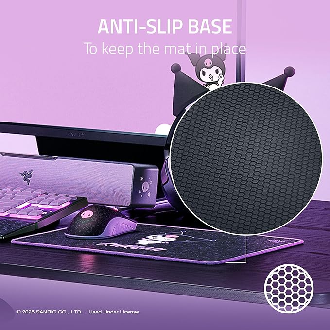 Razer DeathAdder Essential Gaming Mouse and Goliathus Soft Gaming Mouse Mat Bundle: Kuromi Edition
