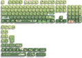 dagaladoo Matcha Green Frog Cute Keycap Set PBT Custom Keyboard caps 60% 75% 100%dye SublimationMOA Profile keycaps for Mechanical Keyboard Compatible with ANSI/ISOTKL Full-Sized Layout