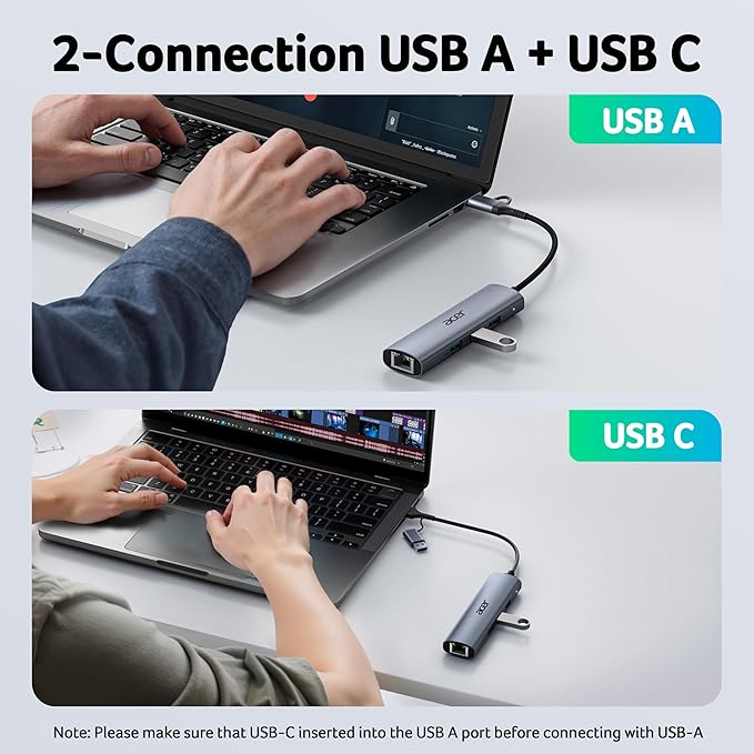 acer 9 in 1 USB C Hub Bundle with 4 in 1 USB A/C Hub