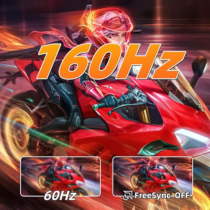 ZZA 32 Curved Gaming Monitor 4K UHD (3840 x 2160) VA Display 1500R Immersion 144Hz/160Hz Refresh Rate Advanced Computer Screen Supports AMD FreeSync Premium 120% sRGB Color GamutHDMI 2.1/DP1.4