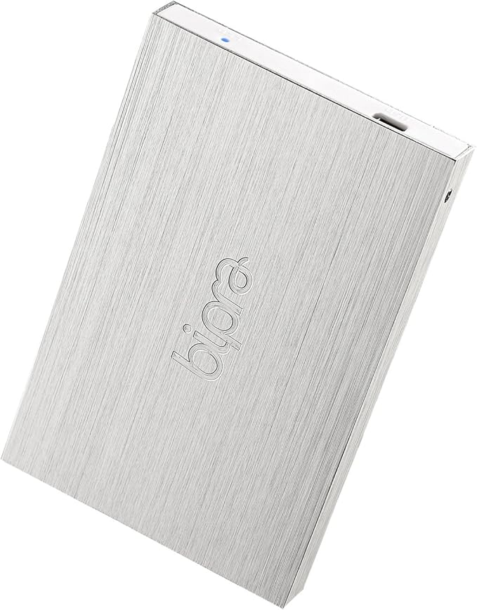 120Gb 120 Gb 2.5 Inch FAT32 External Hard Drive Portable USB 2.0 - Silver - 1 Year Warranty from Limited