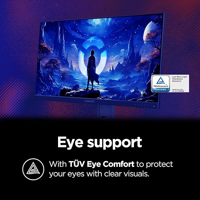 Lenovo Legion 24-10 Gaming Monitor - 23.8 IPS FHD Display - 240Hz - 0.5ms MPRT - AMD FreeSync Premium - HDR10 - Ergonomic LTPS Stand - HDMI 2.1 and DisplayPort 1.4 - Raven Black