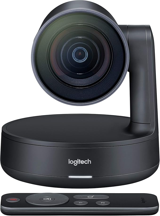 Logitech 960-001226 Rally - Conference camera - PTZ - color - 3840 x 2160-1080p 4K - motorized - USB 3.0 - H.264 (Renewed)