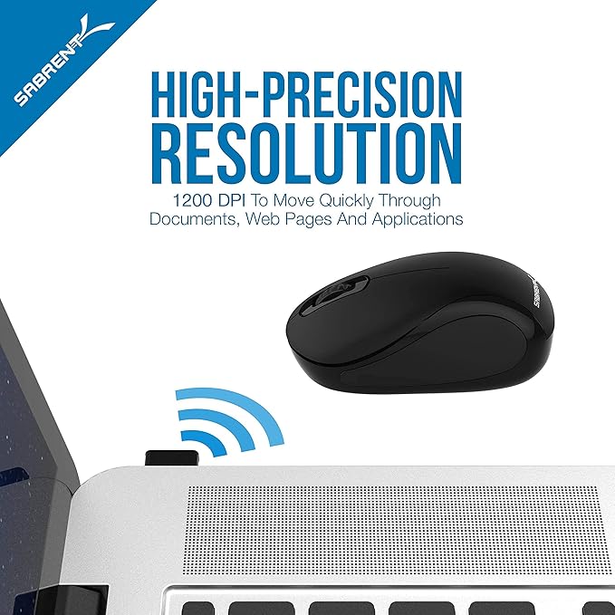 Sabrent 60W 10-Port USB 3.0 Hub + Mini Travel 2.4GHz Wireless Mouse with Nano Receiver