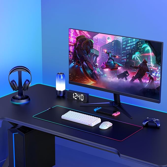 RedThunder K84 Wireless Keyboard and Mouse Combo Rainbow Backlit Rechargeable Battery 75% Layout TKL Ultra Compact Gaming Keyboard &amp Lightweight 3200 DPI Honeycomb Optical Mouse (White)