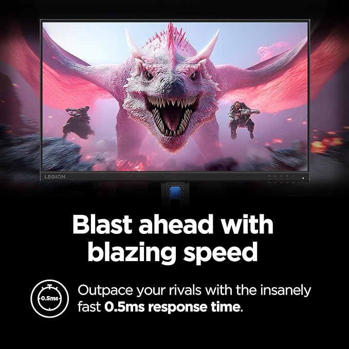 Lenovo Legion R24e - Gaming Monitor - 23.8 Flat FHD - 180 Hz - 1ms Response - AMD FreeSync - HDRDecode HDMI 2.1 DP 1.4 Audio - Lift/Tilt/Pivot/Swivel Stand - Raven Black