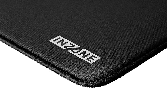 Sony INZONE Mat-F Control-Type Large Cloth Gaming Mousepad Thick 6mm Cushion High Friction 480x400mm Edge Stitched SlimFlex Non-Slip Rubber Base Developed with Fnatic