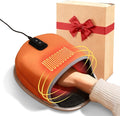 Heated Mouse Pad Hand Warmer 3-Temperature &amp Timer Dual-Sided Heating Hand Warmer Mouse Pad with Ergonomic Wrist Support Design Desk Warmer Universal Accessories for Computer Desk-Orange