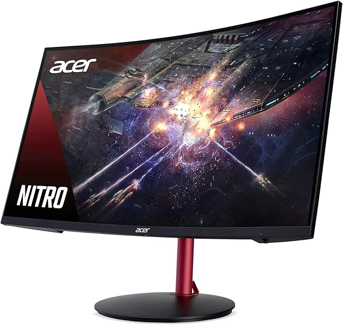 acer Nitro XZ272U Pbmiiphx 27 1500R Curved Zero-Frame WQHD (2560 x 1440) Gaming Monitor | AMD FreeSync | Up to 165Hz | 4ms (G to G) | HDR 400 | 95% sRGB (1 x Display Port &amp 2 x HDMI 2.0 Ports)