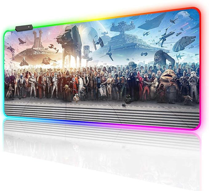 XXL Large Gaming RGB Mouse Pad The Chosen One Custom Desk PadMousepad with Anti-Slip Rubber BaseStitched Frame Mouse MatPortable Desk Mat for Computer Keyboard Mice Laptop &amp PC31.5X15.7 Inch