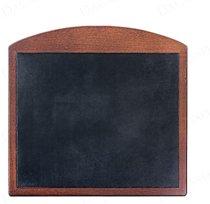 Dacasso Luxury Walnut &amp Black Leather Mouse Pad - Wood &amp Leather for Optical/Analog Mouse - Executive Desk Decor &amp Essential Office Accessories