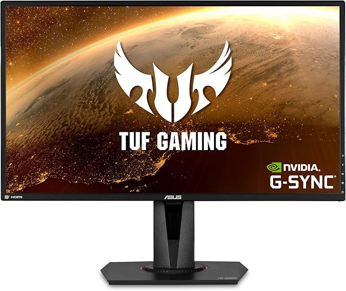 ASUS VG27AQ TUF Gaming 27 2K HDR Gaming Monitor WQHD (2560 x 1440) 165Hz (Supports 144Hz) (Renewed)