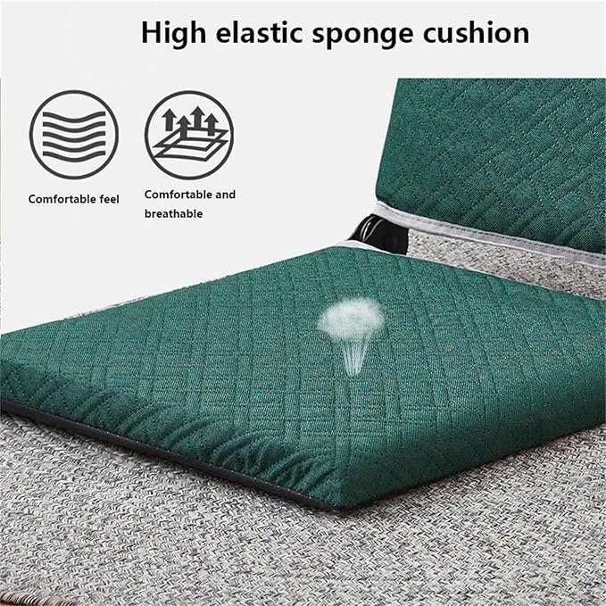 BTZHY Floor Chair Tatami Foldable Floor Chair Foldable Floor Chair with Back Support Foldable Meditation Floor Chair Portable Legless Chair Lazy Sofa for Bay Window Meditation ReadingApricotS