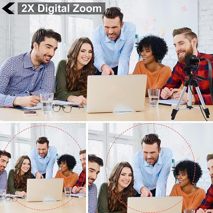4K 60fps HDMI Webcam USB3.0 Camera Dual Output Wide Angle 120degree Low Distortion Lightburn_Camera 2X Digital Zoom Webcamera H.264 High Speed USB Security Cameras for Computer TV Monitor