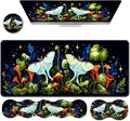 Ergonomic Keyboard Wrist Rest &amp Mouse Pad Wrist Rest SetXL Gaming Desk Mat 31.5x 11.8Non-Slip BaseMemory FoamEasy Typing Pain Relief for Office &amp HomeButterflies in Starry Forest