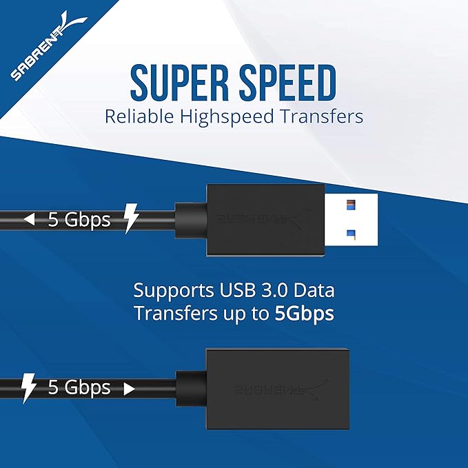 Sabrent 13 Port High Speed USB 2.0 Hub + 22AWG 3 Feet USB 3.0 Extension Cable