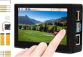 4.3inch DSI LCD Display with Case for Raspberry Pi 4B 800x480 Capacitive Touchscreen MIPI DSI Interface IPS Wide Angle Supports Raspbian/Ubuntu/Kali / WIN10 IoT/Retropie Driver Free