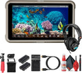 Atomos Ninja 5.2 Inch 4K HDMI Recording Monitor | HDR 10 Bit Touchscreen Display with ProRes and DNx Recording SSD Support (ATOMNJA004) + Pro HeadPhones + 2 x NPF-550 Battery + Flexible Tripod + More
