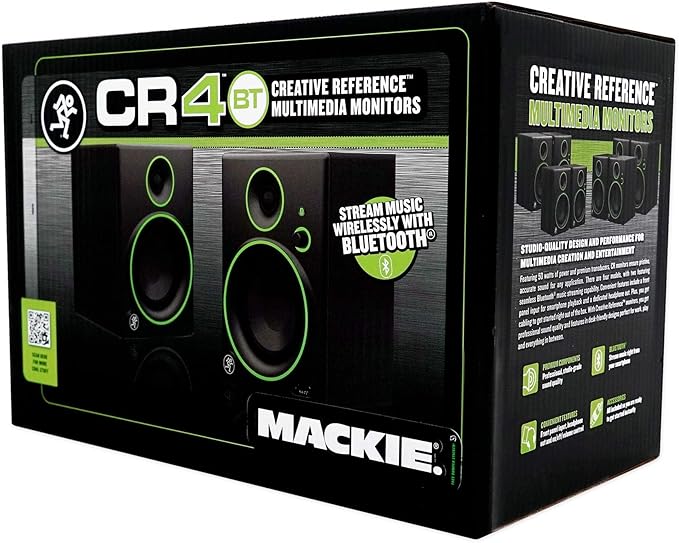 Mackie CR4BT CR Series 4 Multimedia Monitors with Bluetooth (Pair)