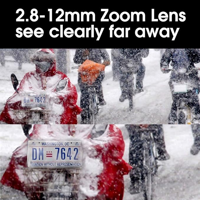 2.8-12mm Varifocal Lens USB Camera 8 Megapixel Webcamera with Image Sensor Webcam Super High Difinition 3264X2448 USB Camera Outdoor Indoor Webcamera for Video Systems