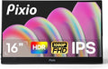 Pixio PX160 Wave Portable Monitor 15.6 inch 60Hz FHD 1080p IPS Panel HDR Screen Cover Stand USB-C HDMI Laptop Screen Extender Portable Monitor for Laptop PC Console Phone