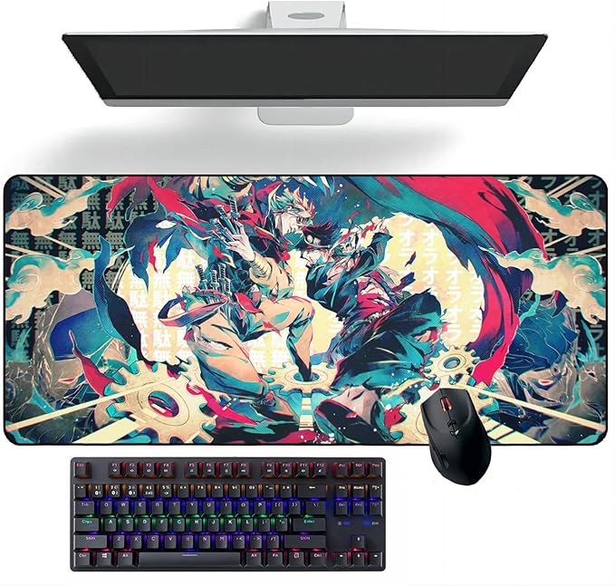Anime Mouse pad JoJo's Bizarre Adventure Anime Mouse Pads Deskmat Keyboard Mat Large Mouse Pads Rubber Desk Mat
