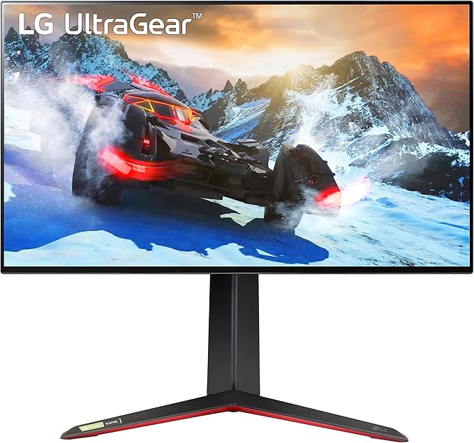 LG 27GP95R-B 27” Ultragear UHD (3840 x 2160) Nano IPS Gaming Monitor w/1ms Response Time &amp 144Hz Refresh Rate NVIDIA G-SYNC Compatible &amp AMD FreeSync Pro Adjustable Tilt Height Swivel &amp