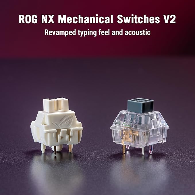 ASUS ROG Strix Scope II X Wired USB Mechanical Gaming Keyboard – 100% Full-Size Hot Swappable Pre-lubed ROG NX Snow V2 Linear Switches PBT Keycaps RGB PC/Mac Support - Black