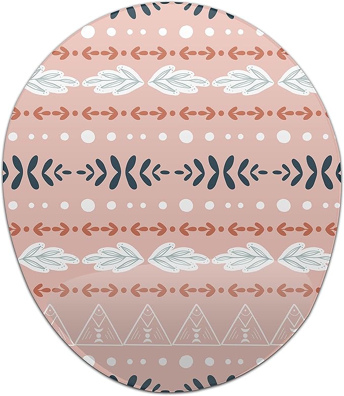 Ergonomic Mouse Pad with Wrist Rest Digital Printed Mouse Mat for Tendon Sheath Problems Non-Slip Base for Office and Home Size: 20 x 23 cm