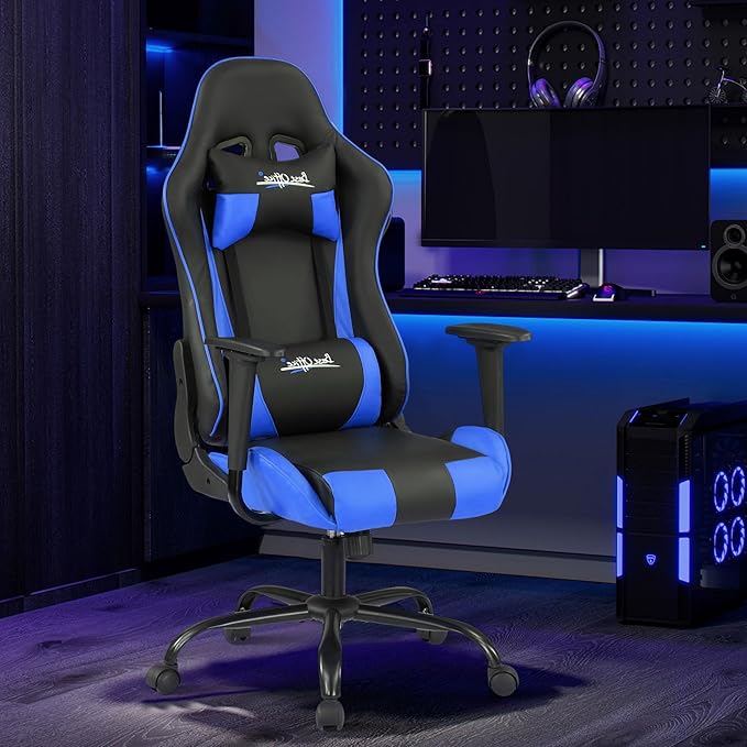 Silla Gamer Chair - Adults &amp Kids PC Gaming Recliner with Headrest &amp Lumbar Support