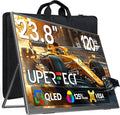 UPERFECT QLED 24 120Hz Portable Monitor 1080P 125% sRGB 400Nits w/Stand &amp VESA HDMI USB-C FHD Travel Monitor for Laptop/Gaming Devices/Phone/Mini PC External Second Screen for Gaming &amp Work