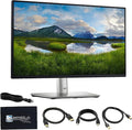 ANYHDD Dell P2725H 27 Full HD 1920 x 1080 Monitor - 1 Year Warranty Computer Monitor Screen Bundle with Power Cable USB 3.0 Upstream Cable DisplayPort + HDMI Cables + Cloth