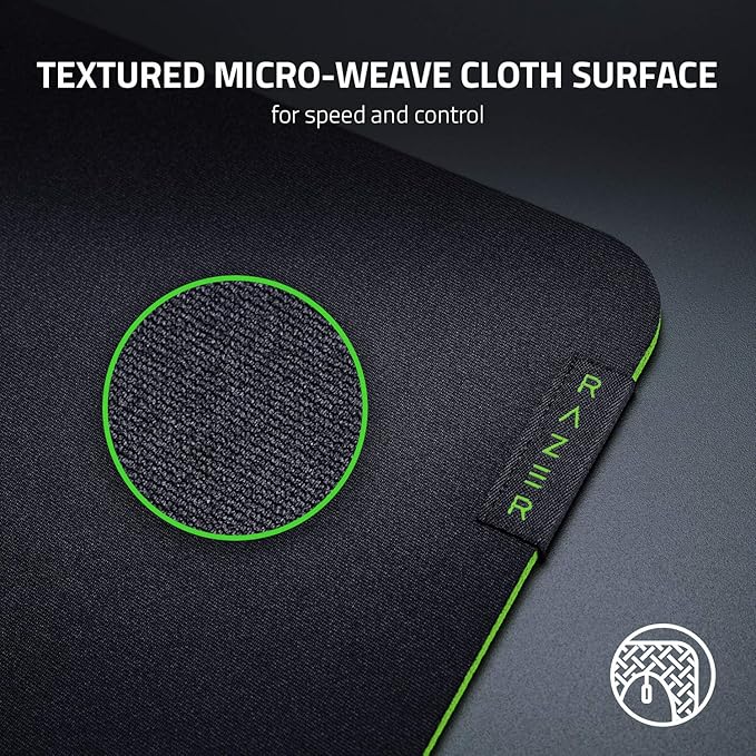 Razer Gigantus V2 Cloth Gaming Mouse Pad (XXL): Thick High-Density Foam - Non-Slip Base - Classic Black