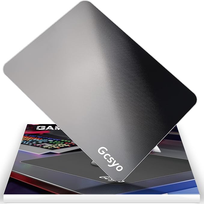 Professional Glass Gaming Mouse Pad for Logitech G502/G PRO/G703 Large Non Slip Mousepad for Avid Gamer-Special Glass Surface with Improved Precision and Speed for Smooth Mouse Control