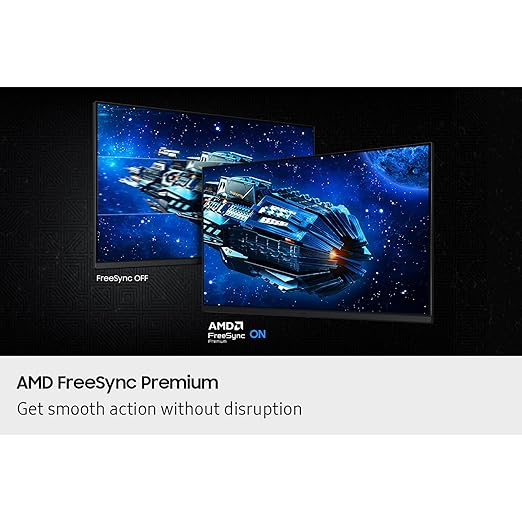 SAMSUNG 27” Odyssey G5 G53F QHD Resolution Gaming Monitor HDR10 200Hz Refresh Rate IPS Panel AMD FreeSync™ Premium Black Equalizer Auto Source Switch LS27FG53DENXZA